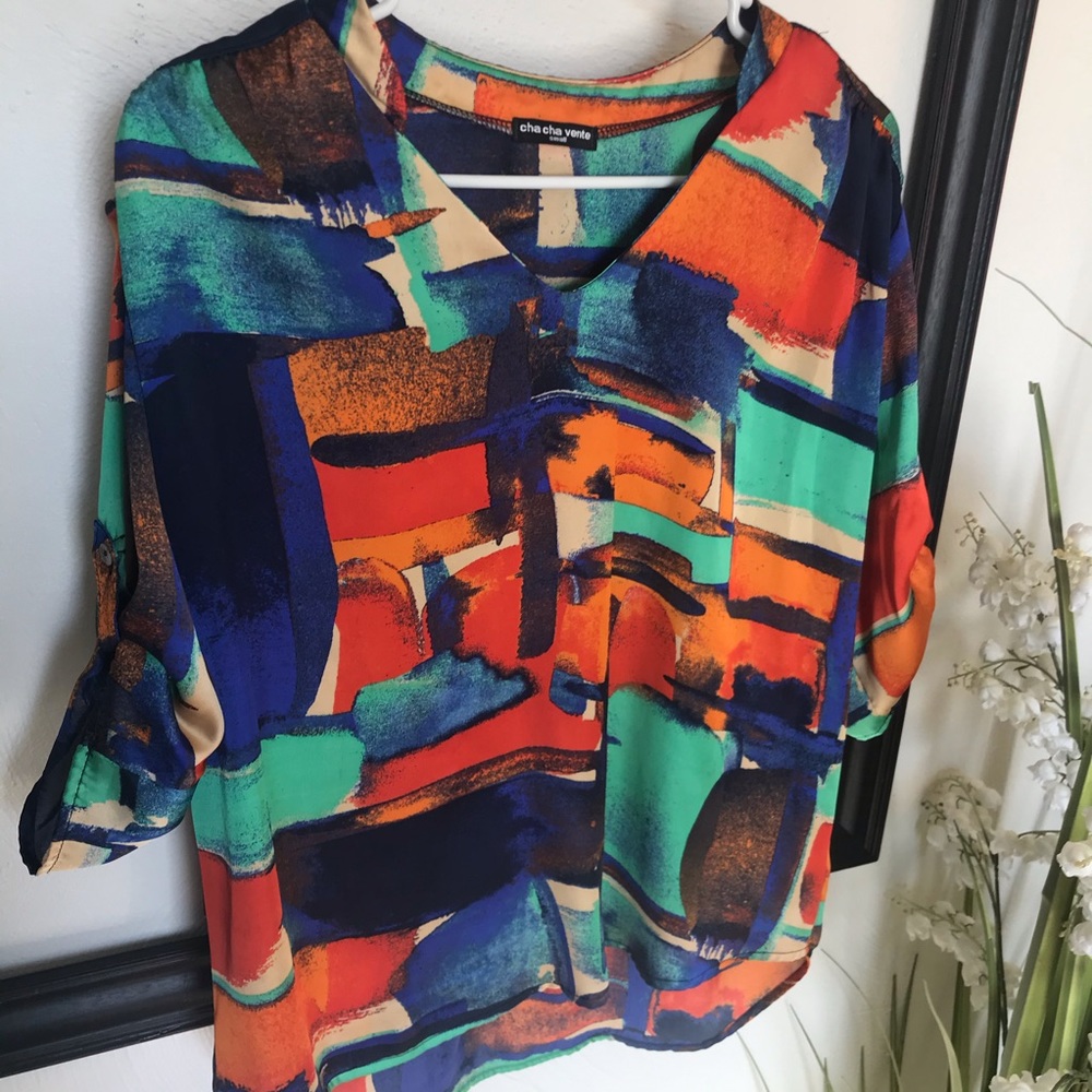 Cha Cha Vente 3/4 sleeve Blouse
